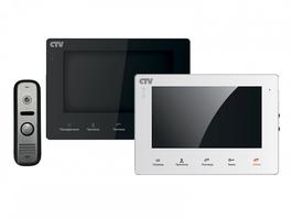 Комплект цветного видеодомофона CTV-DP400 (W/B)