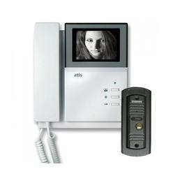 AD-4HP2/AT-305 gray  Видеодомофон черно-белый, 4" ЭЛТ, 2 канала, трубка, белый. В комплекте панель A